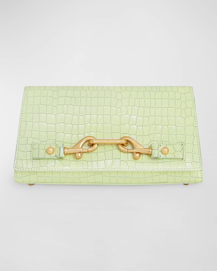 

Сумка через плечо Lou Swing с цепочкой и тиснением под крокодила Rebecca Minkoff