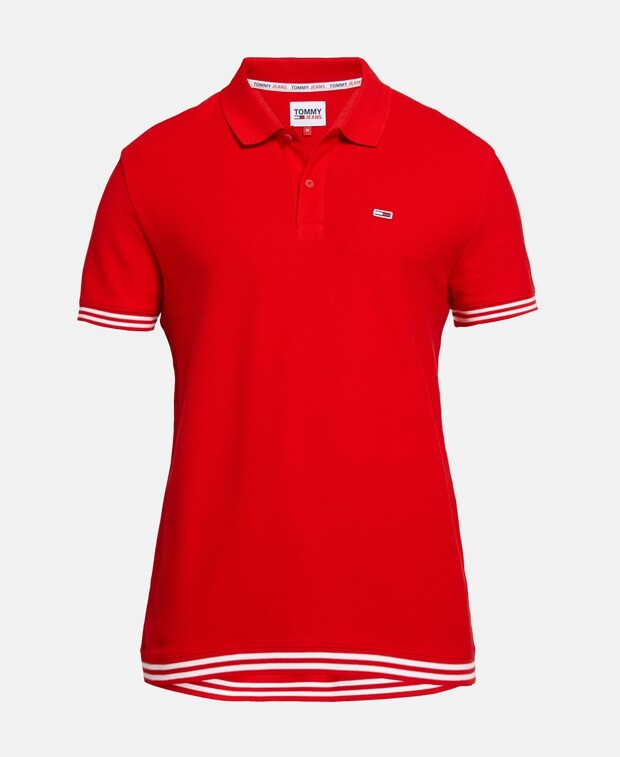 

Трикотажная рубашка-поло Tommy Jeans, красный