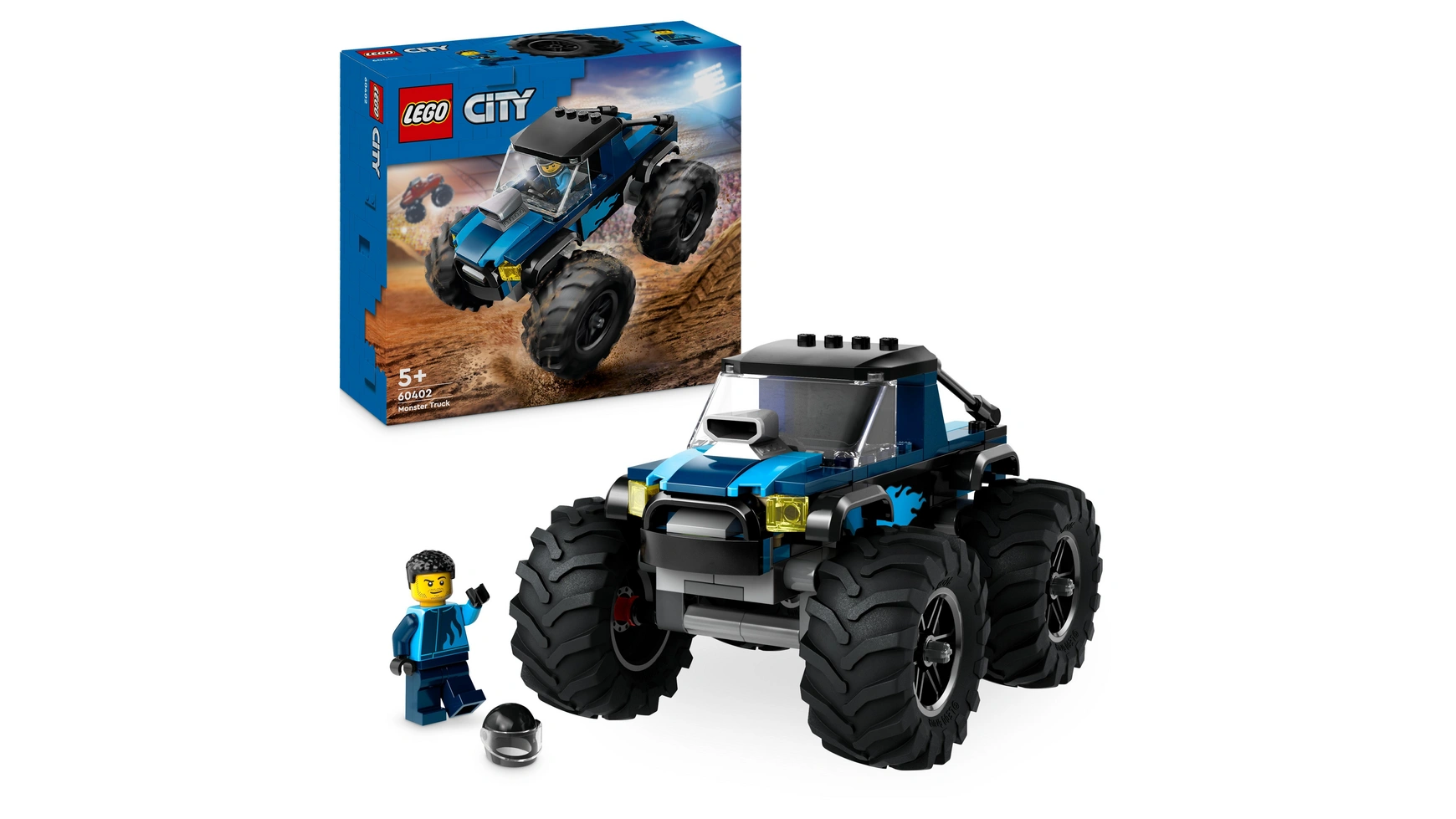 Lego City Синий монстр-трак конструктор lego city 60301 спасательный внедорожник для зверей