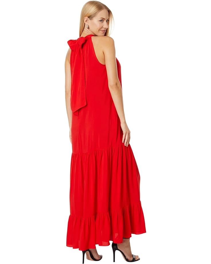 Платье Vince Camuto Oscar Neck Tiered Maxi Dress, цвет Lobster Red