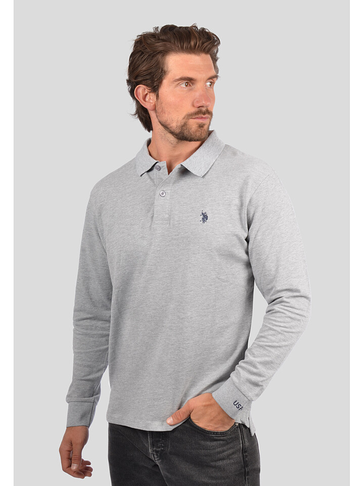 

Поло U.S. Polo Assn., серый