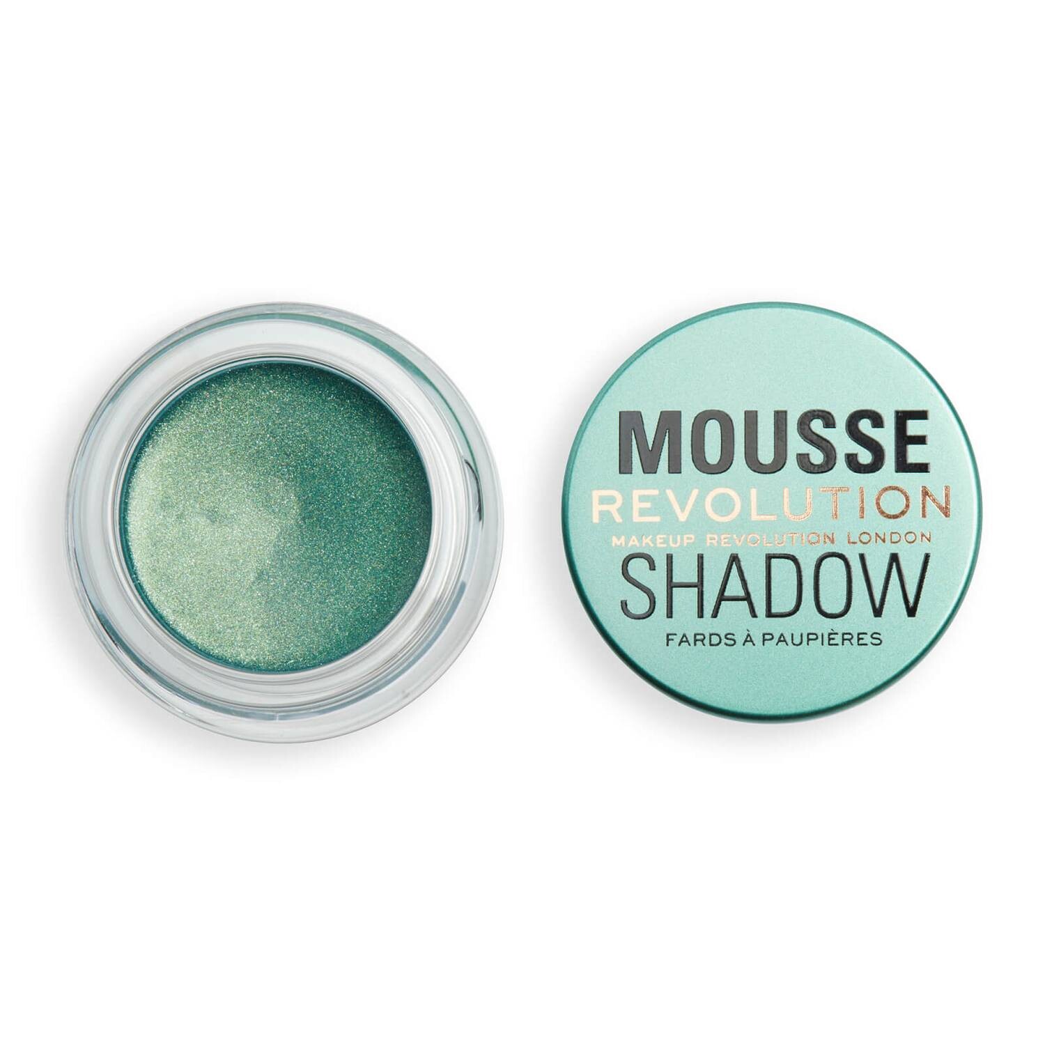 Тени Revolution Mousse Shadow, Emerald Green