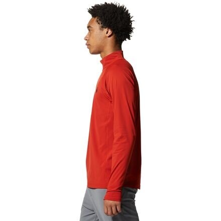

Топ Mountain Stretch с молнией до половины мужской Mountain Hardwear, цвет Desert Red