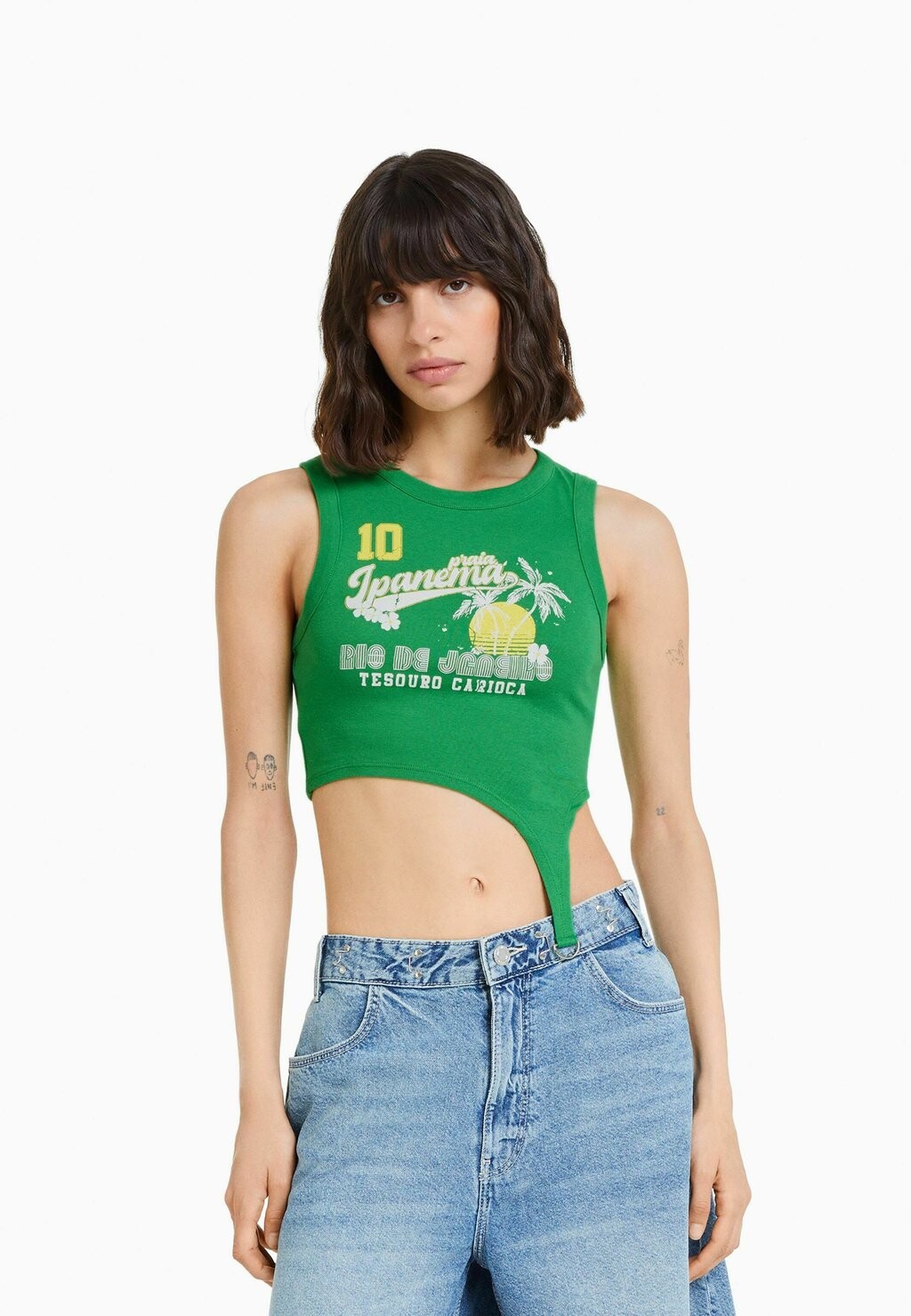 

Топ Bershka, зеленый