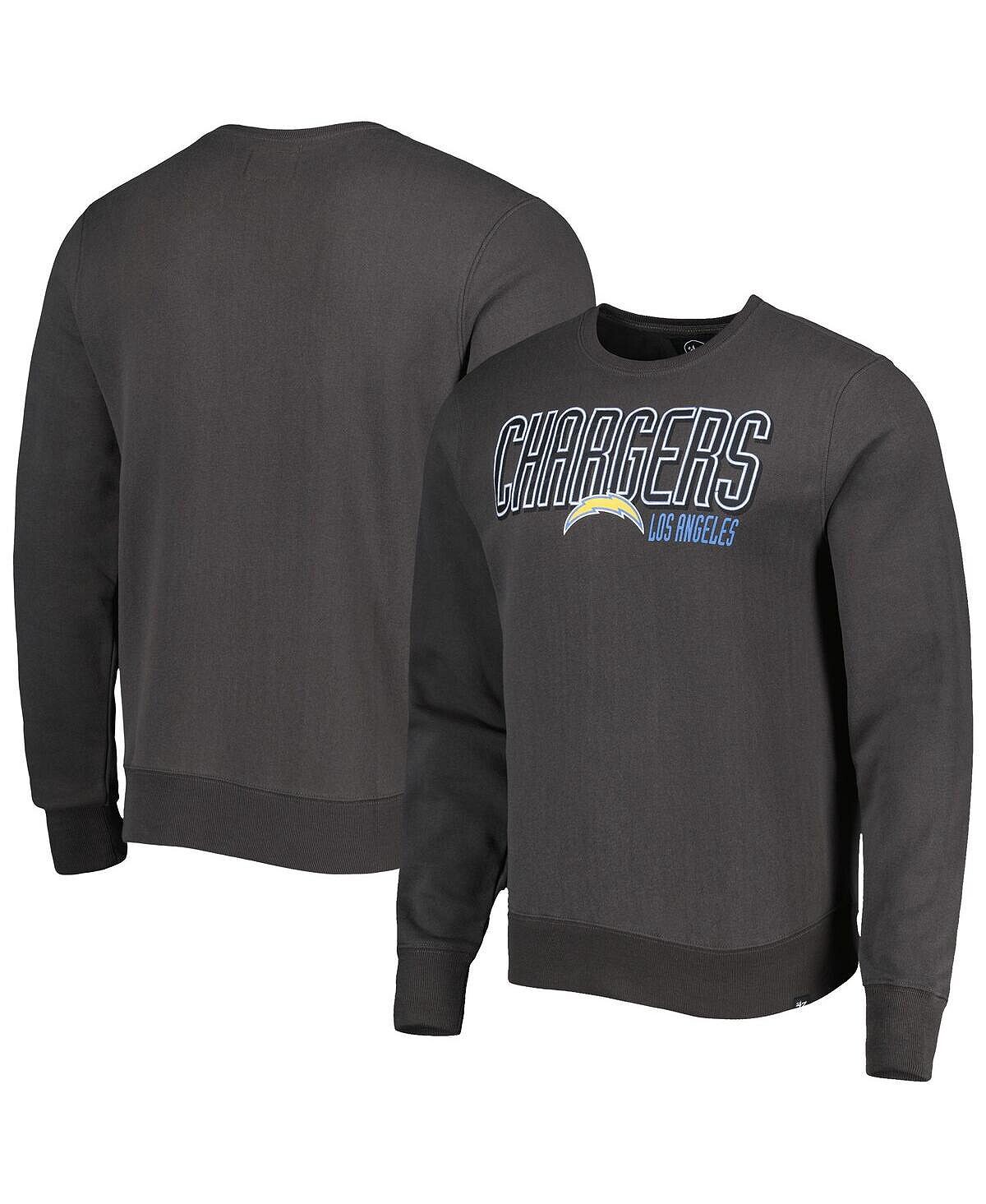 

Мужской темно-серый пуловер Los Angeles Chargers Locked In Headline '47 Brand
