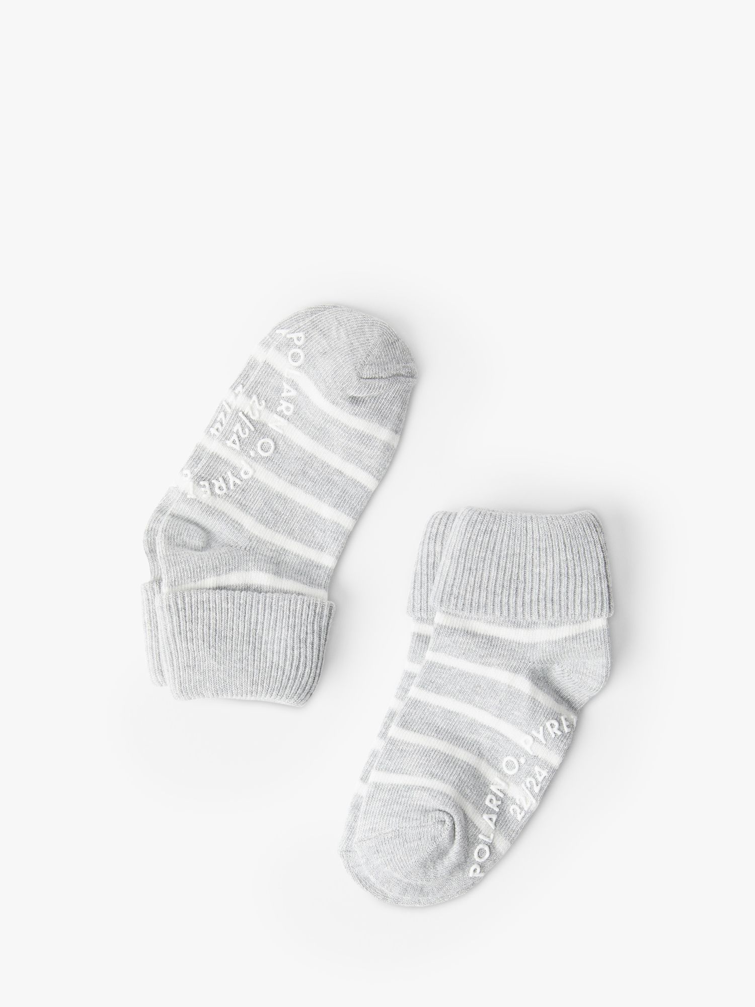 Детские противоскользящие носки в полоску Polarn O. Pyret, серый детские противоскользящие носки