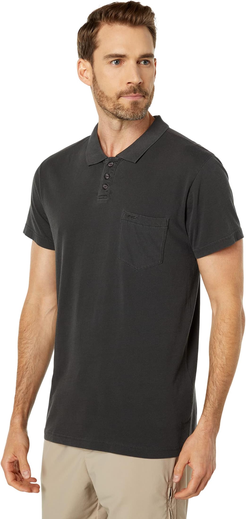 Рубашка-поло PTC Pigment Polo RVCA, черный