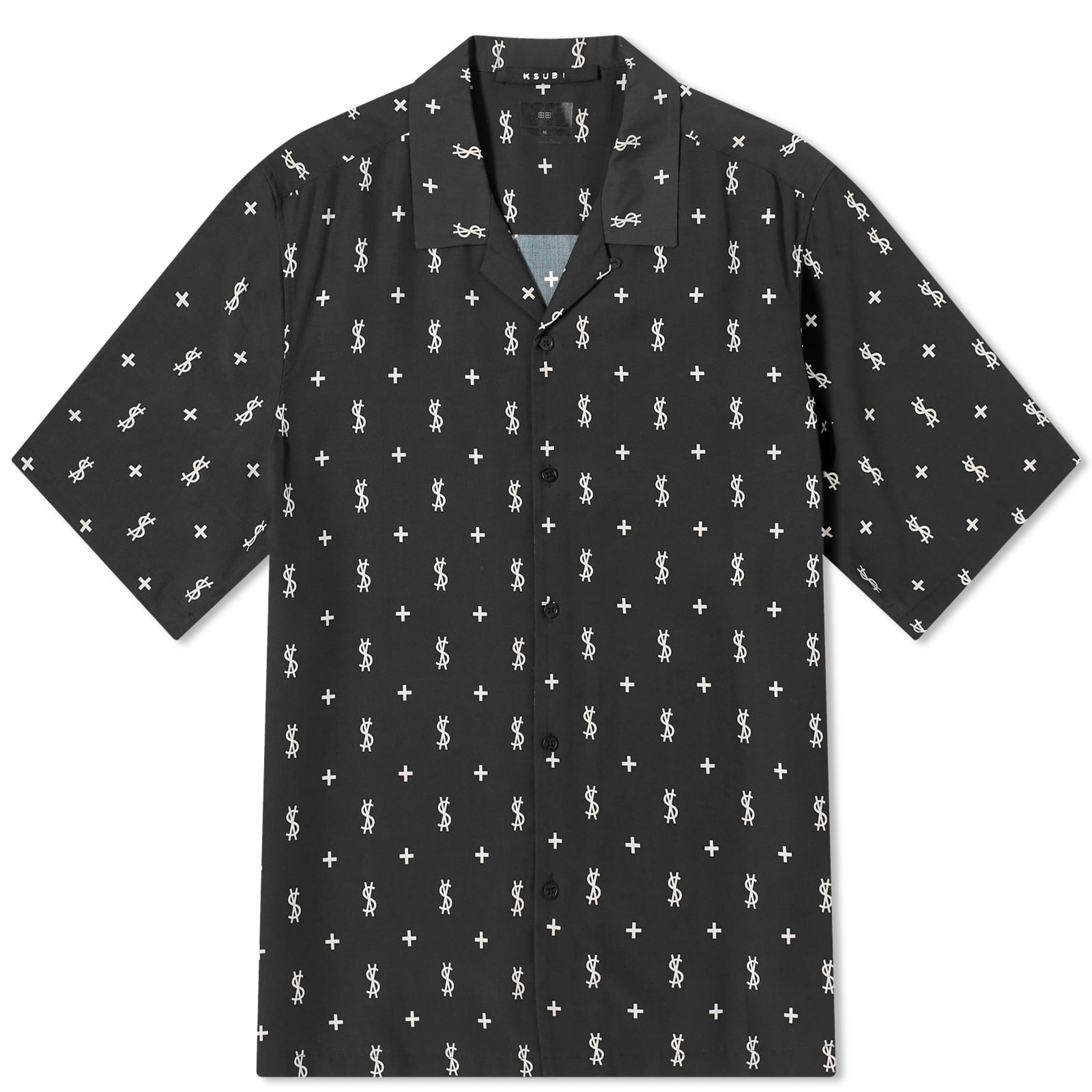 Рубашка Ksubi Allstar Vacation, черный рубашка officine generale eren bubble print vacation shirt