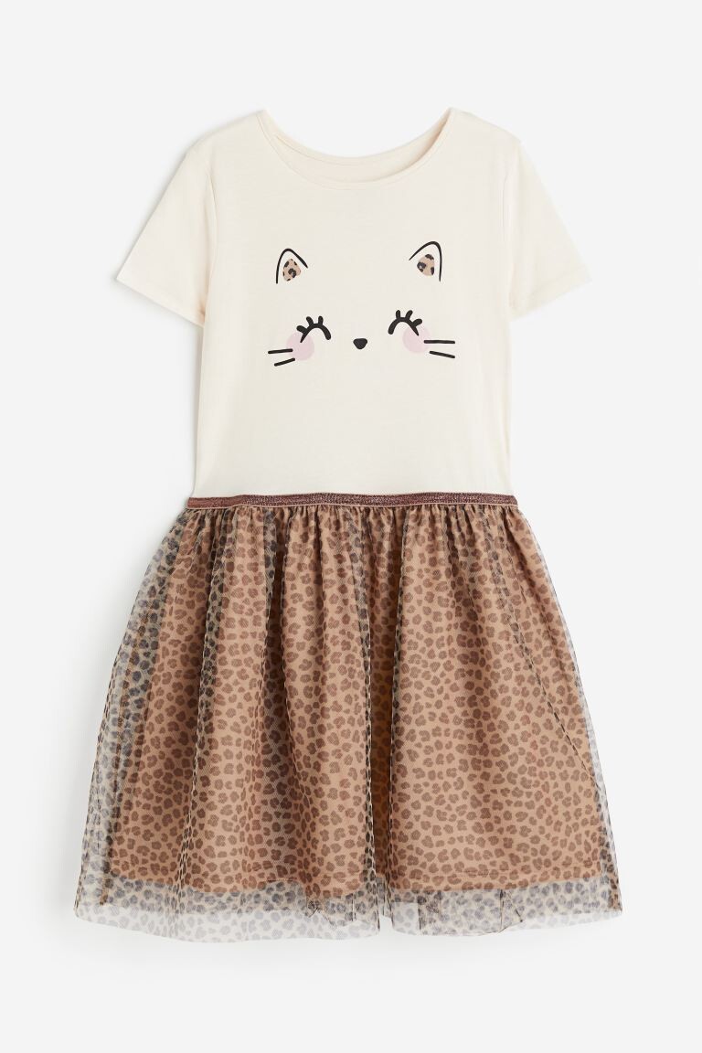

Платье из джерси и юбка из тюля H&M