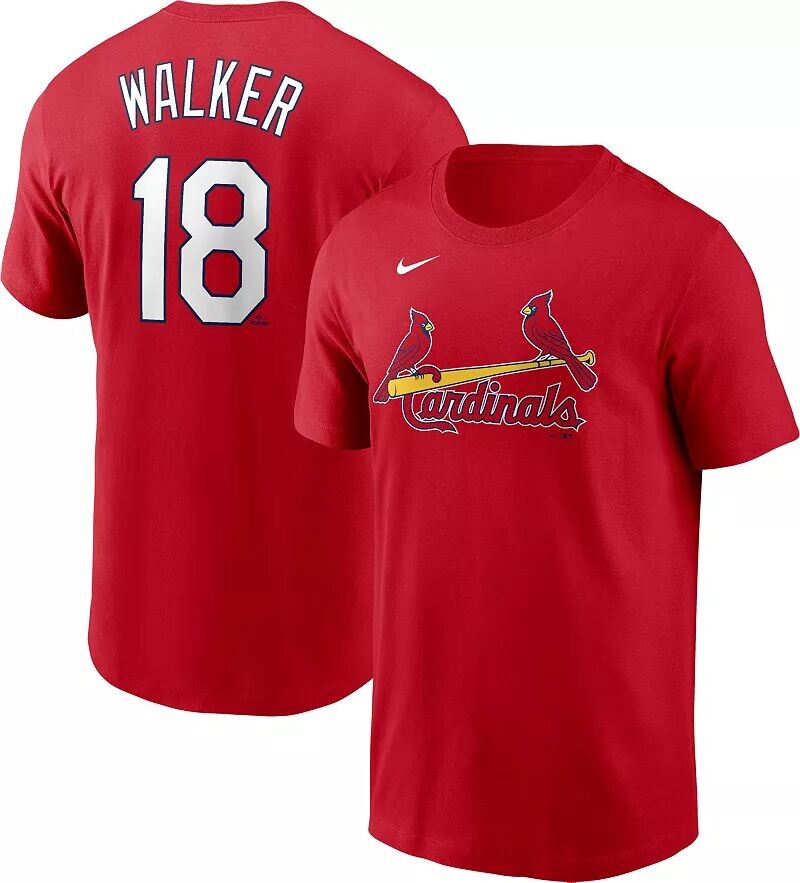 

Мужская красная футболка Nike St. Louis Cardinals Jordan Walker #18