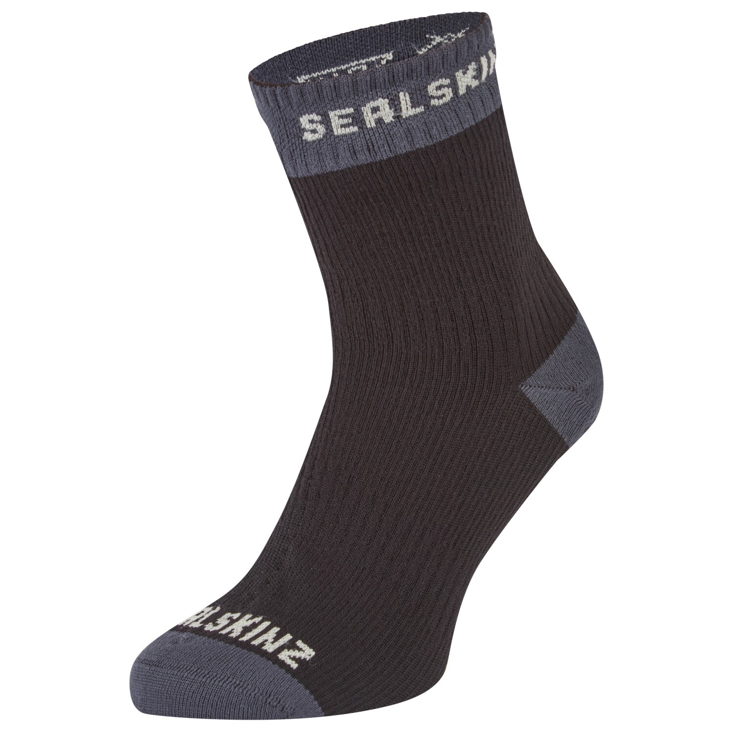 

Велосипедные носки Sealskinz Wretham, цвет Black/Grey