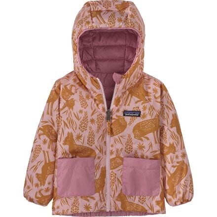 

Двусторонний пуховый свитер с капюшоном – для младенцев Patagonia, цвет Mara Mara: Peaceful Pink