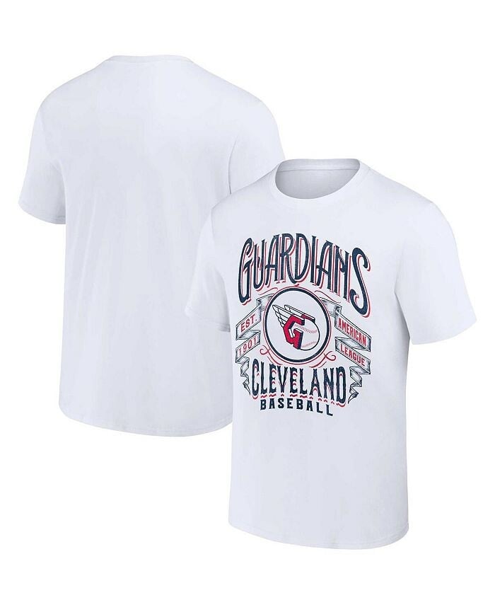 

Мужская футболка Darius Rucker Collection от White Cleveland Guardians Distressed Rock Fanatics, белый