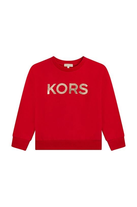 

Детская хлопковая толстовка Michael Kors, красный