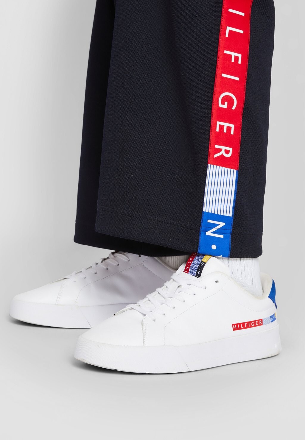 

Кроссовки Exclusive Hilfiger Team Court Print Tommy Hilfiger, белые