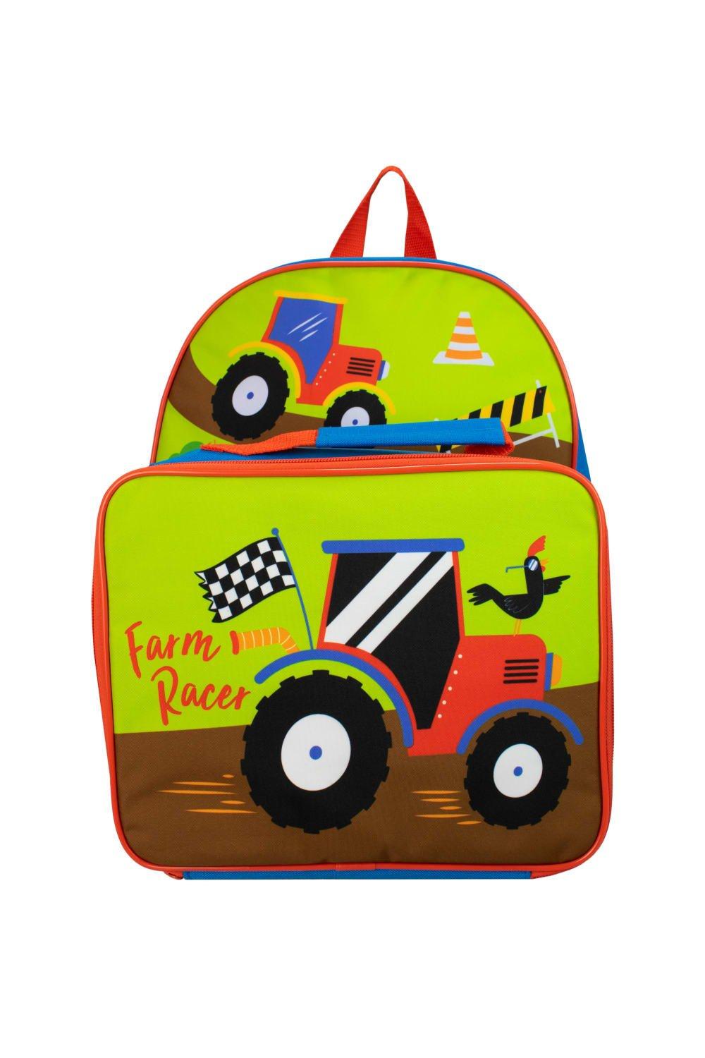 Комплект тракторного рюкзака и сумки для обеда Harry Bear, мультиколор детский набор из рюкзака и сумки для завтрака история игрушек disney синий