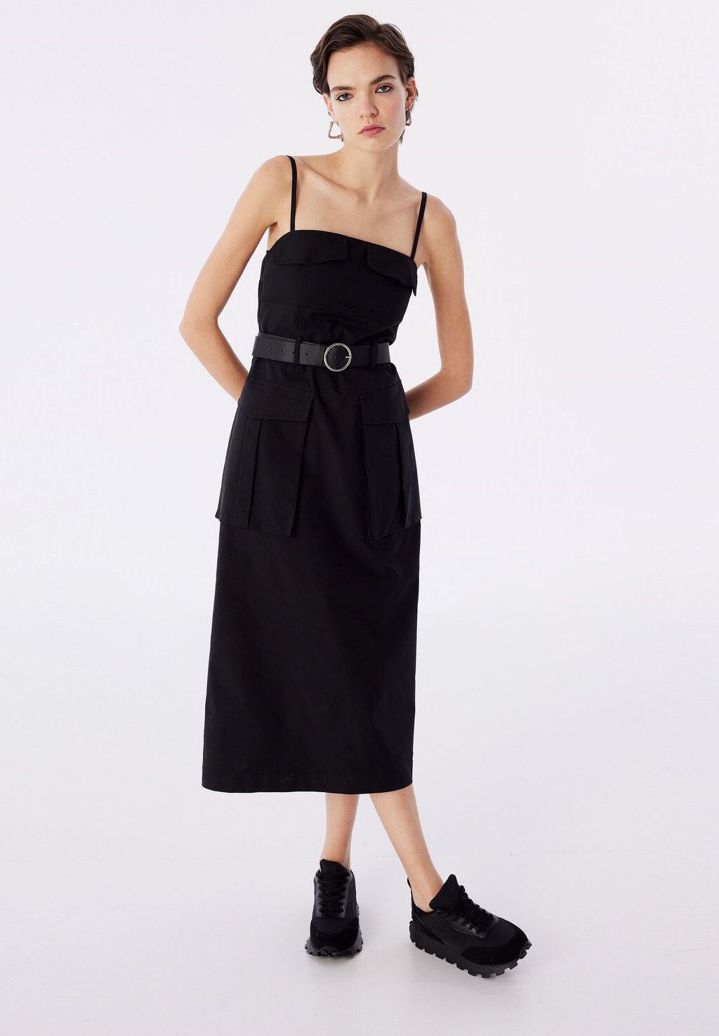 

Дневное платье REGULAR FIT BELTED Twist, черный