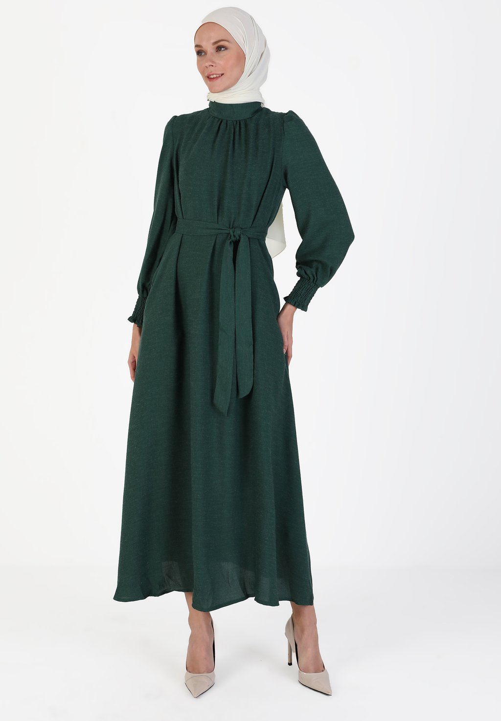 Платье макси REFKA CASUAL Modanisa, цвет emerald джемпер refka casual modanisa зеленый