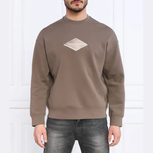 

Толстовка обычного кроя Emporio Armani, хаки