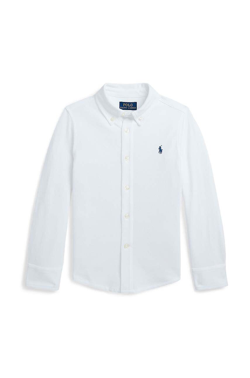 

Хлопковая рубашка Polo Ralph Lauren для мальчика/девочки, белый