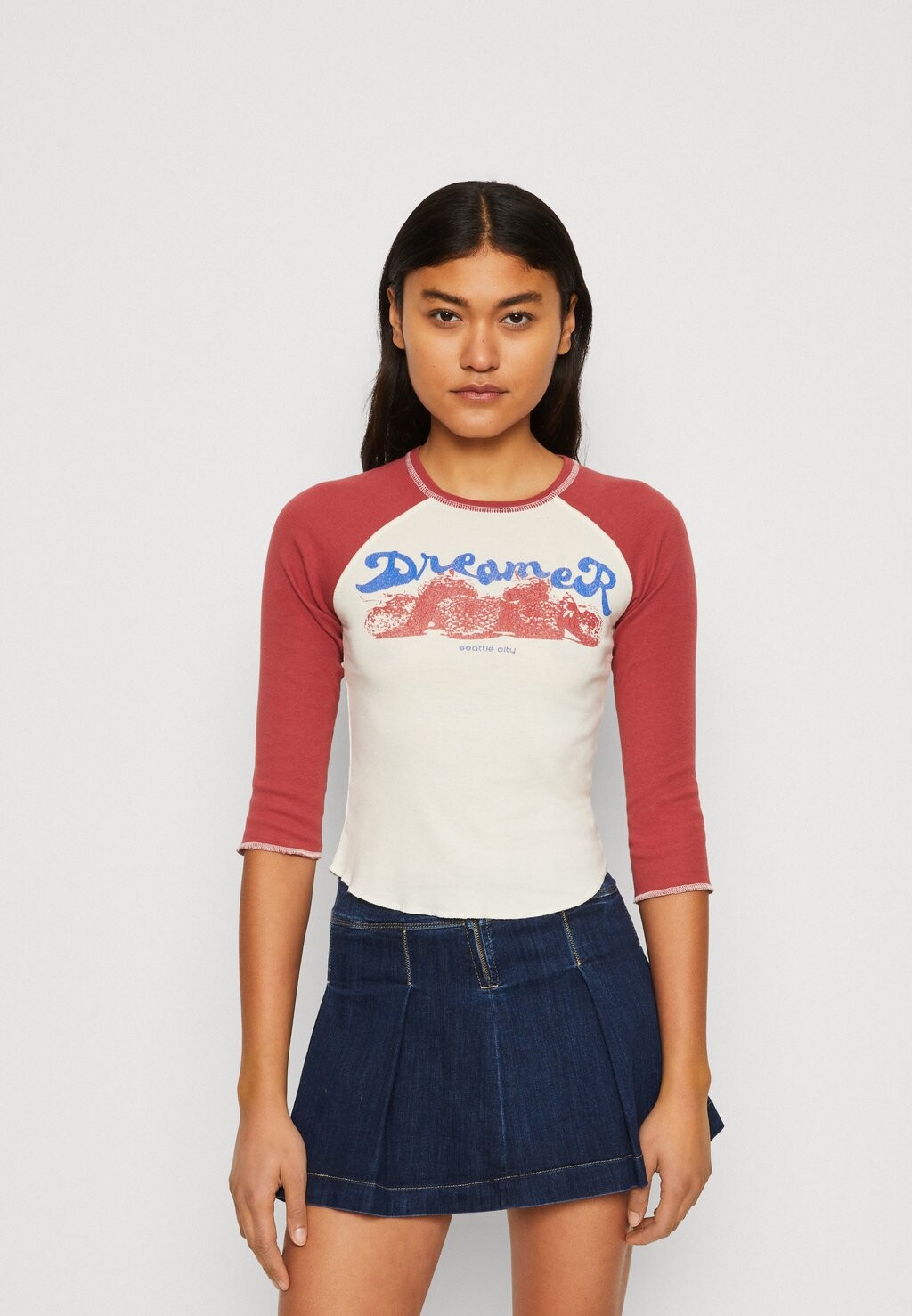 

Топ с длинными рукавами BDG Urban Outfitters, красный