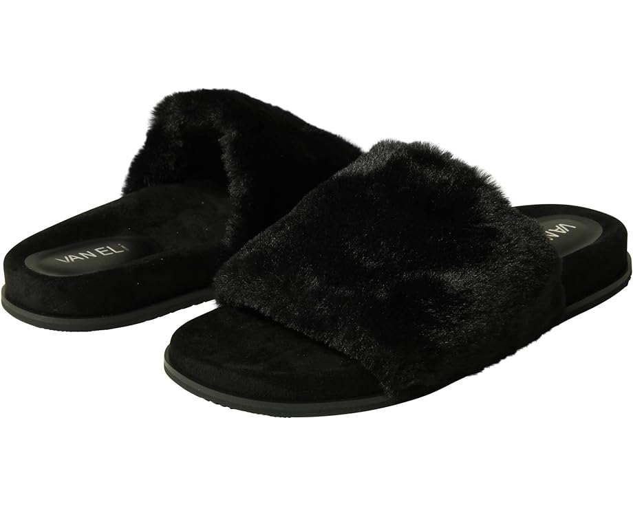 Домашняя обувь Vaneli Fabia, цвет Black Faux Fur куртка бомбер zara combined faux fur хаки