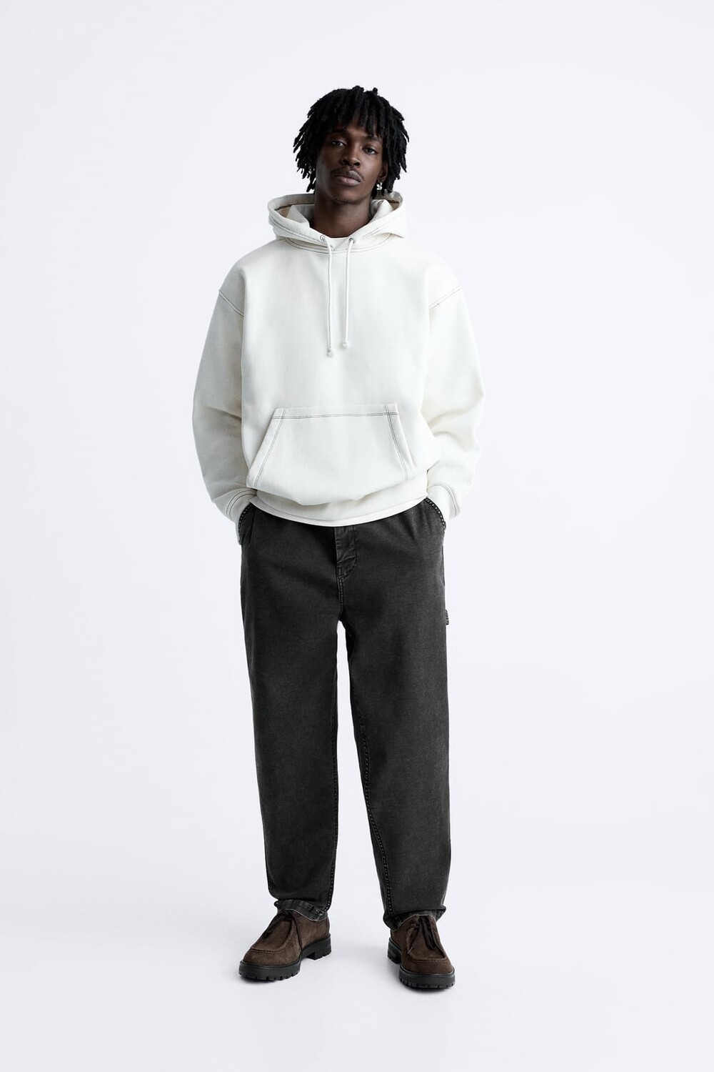 

Комфортные брюки ZARA, темно-серый