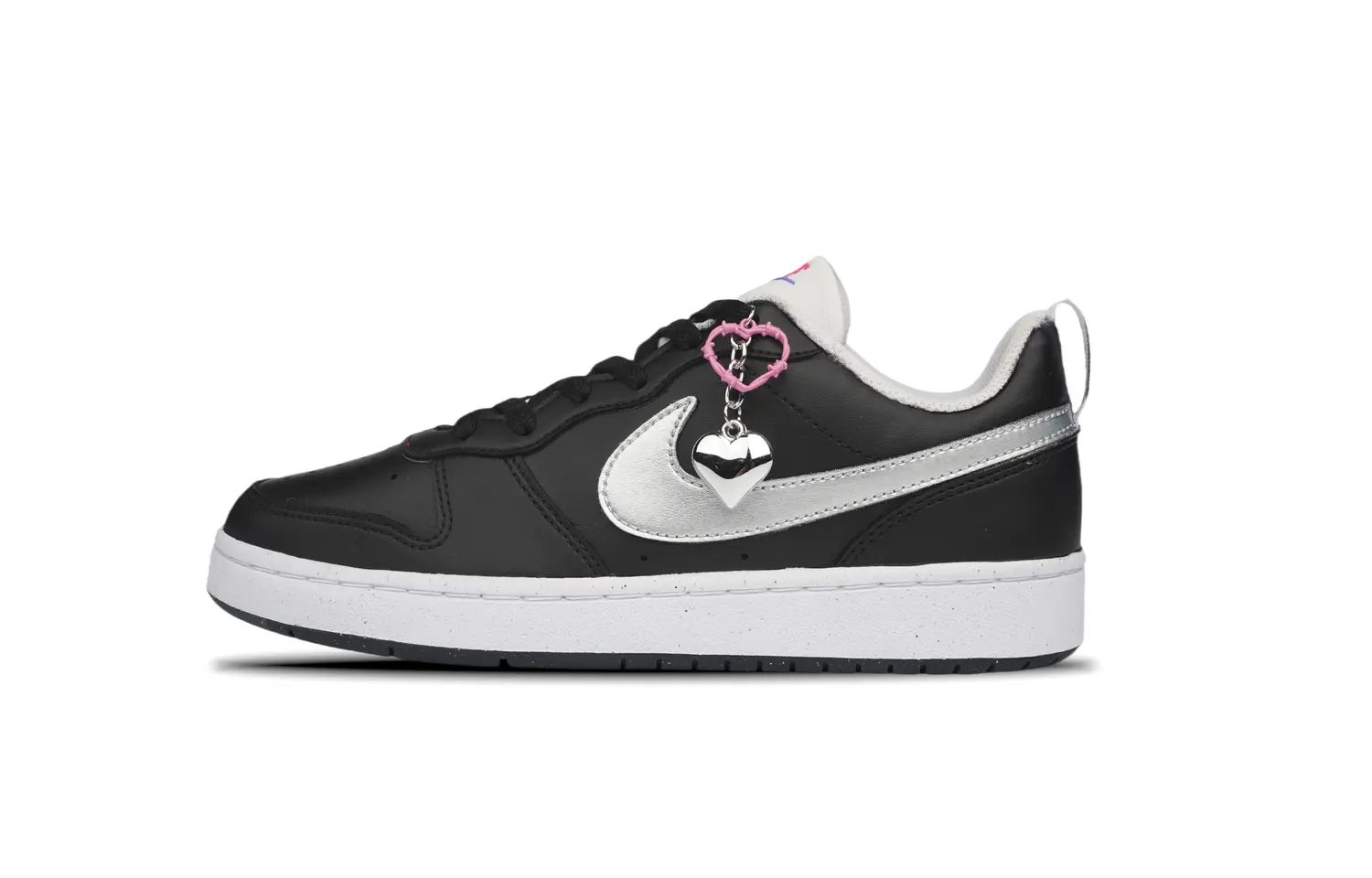 

Кроссовки Nike Court Borough Skateboarding Shoes Women's Low-top Black/Sliver, черный/серебряный