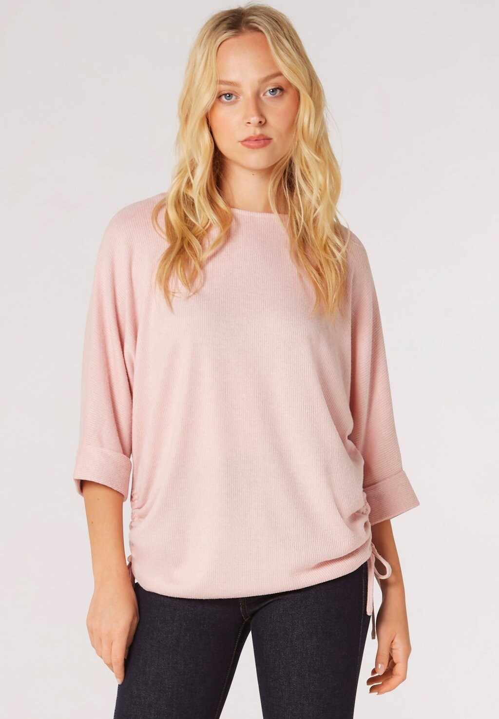 

Рубашка с длинным рукавом BAT DRAWSTRING Apricot, цвет pink