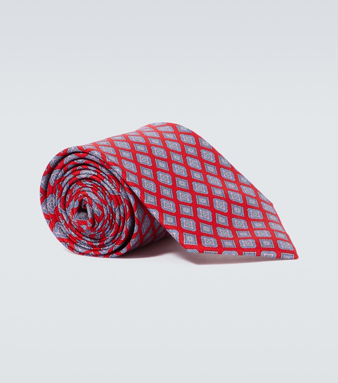 Шелковый галстук Brioni, красный