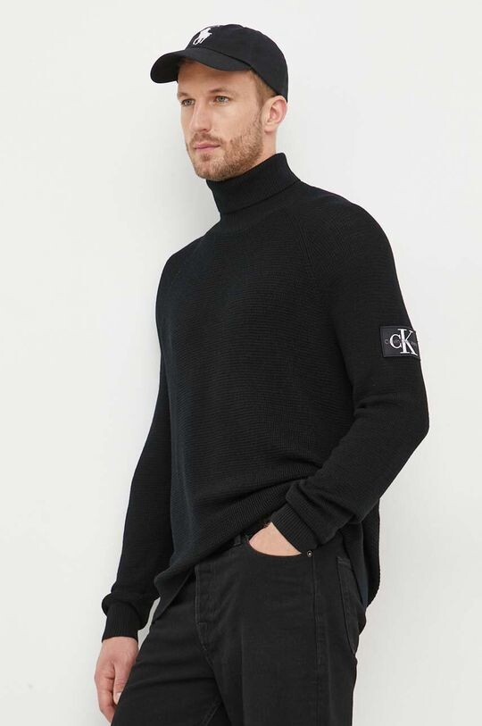 

Шерстяной свитер Calvin Klein Jeans, черный