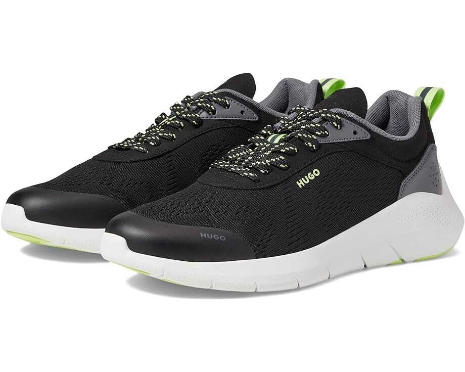 

Кроссовки HUGO Wayne Running Mesh Sneakers, цвет Black/Charcoal