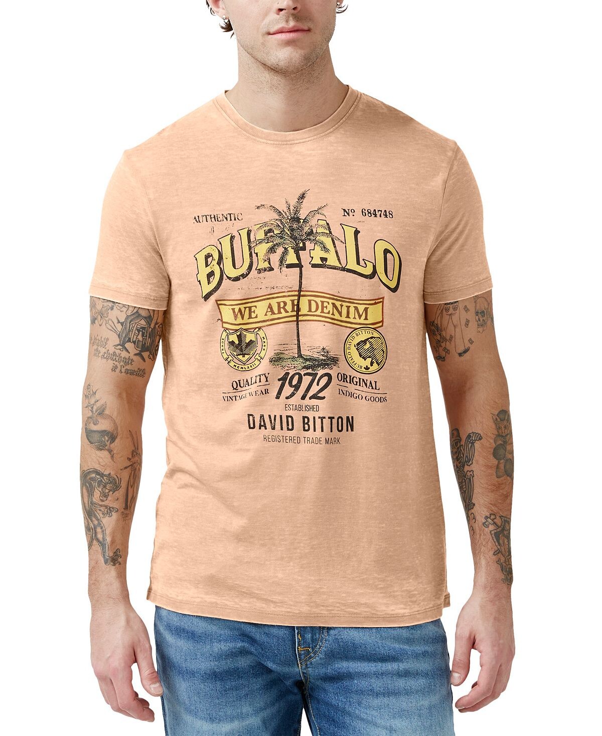 

Мужская футболка Tafii с короткими рукавами Buffalo David Bitton