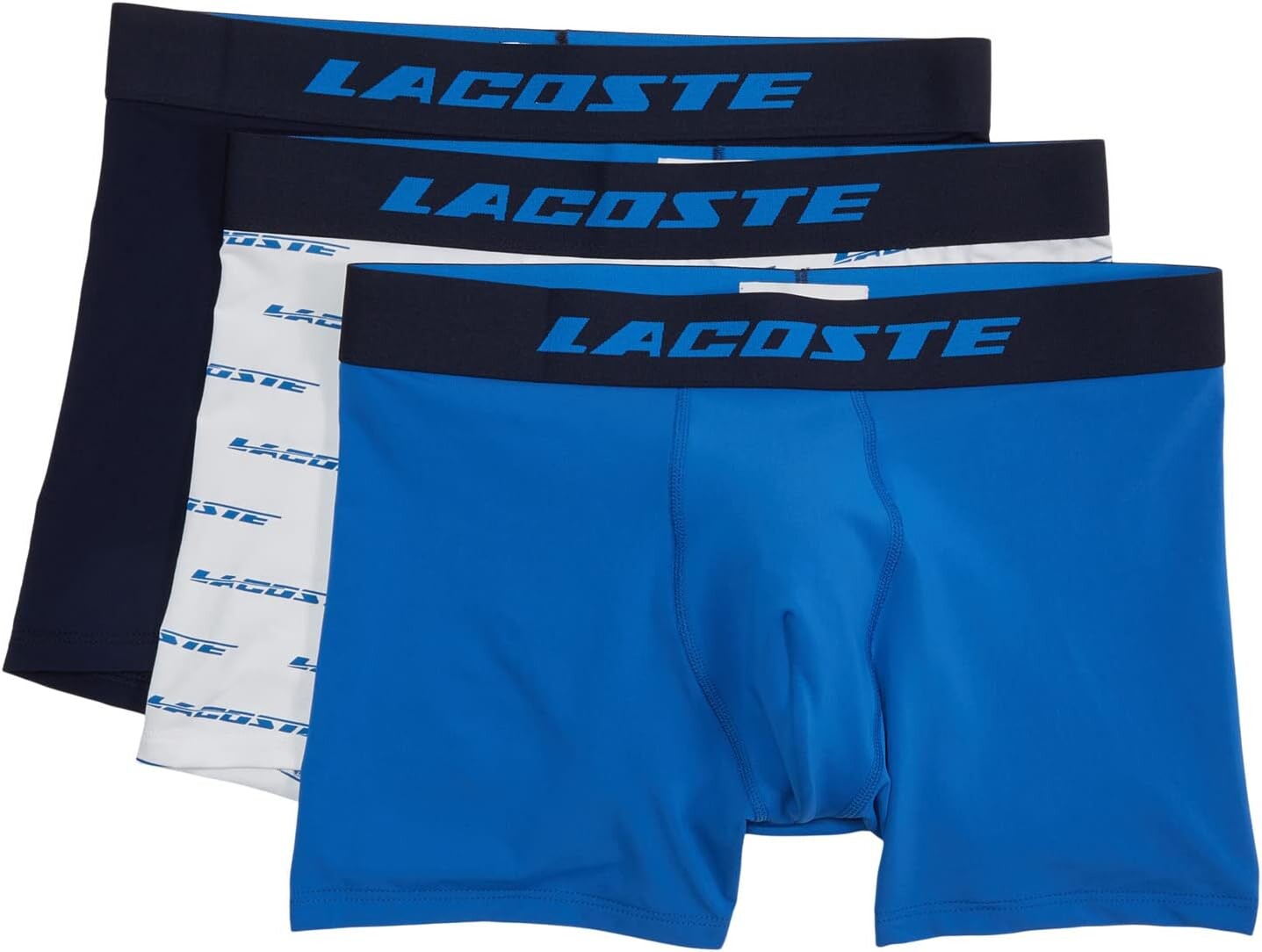 

Комплект из 3 боксеров стандартного кроя Lacoste, цвет Kingdom/Navy Blue/White
