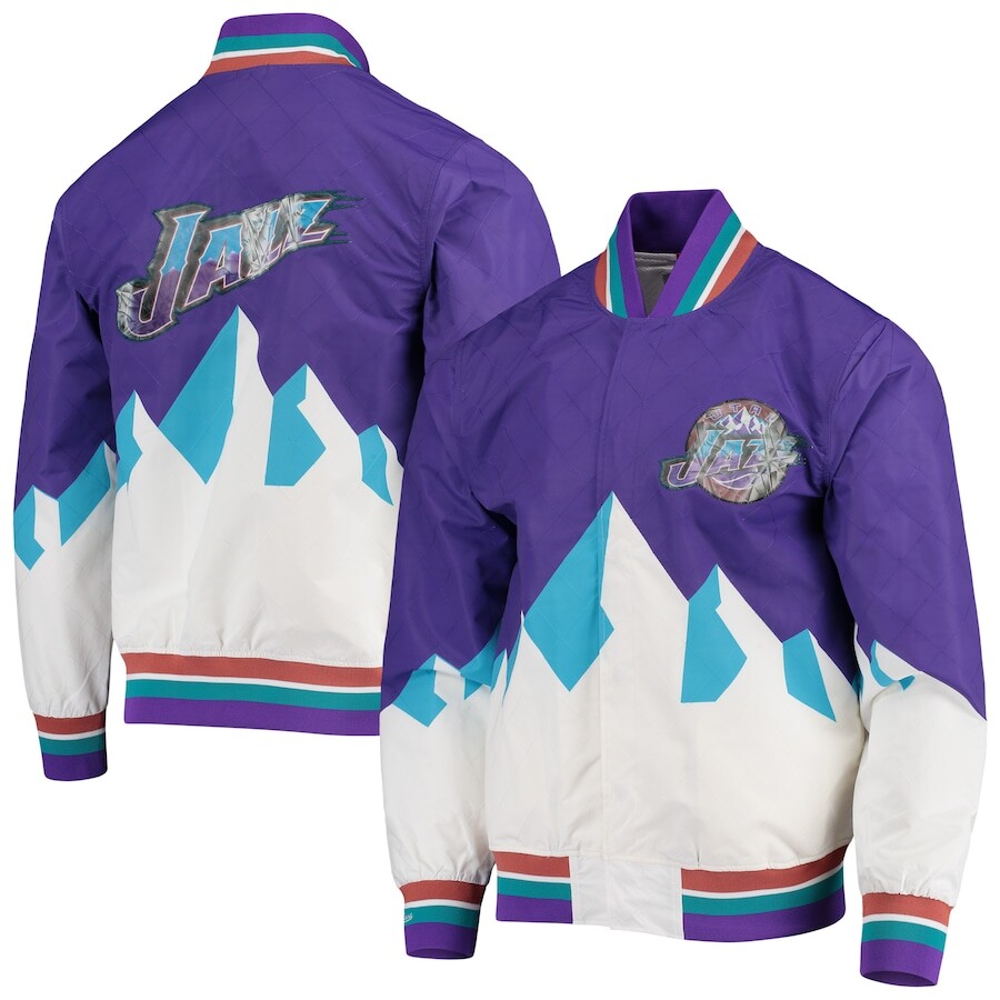 

Куртка Mitchell & Ness Utah Jazz, фиолетовый