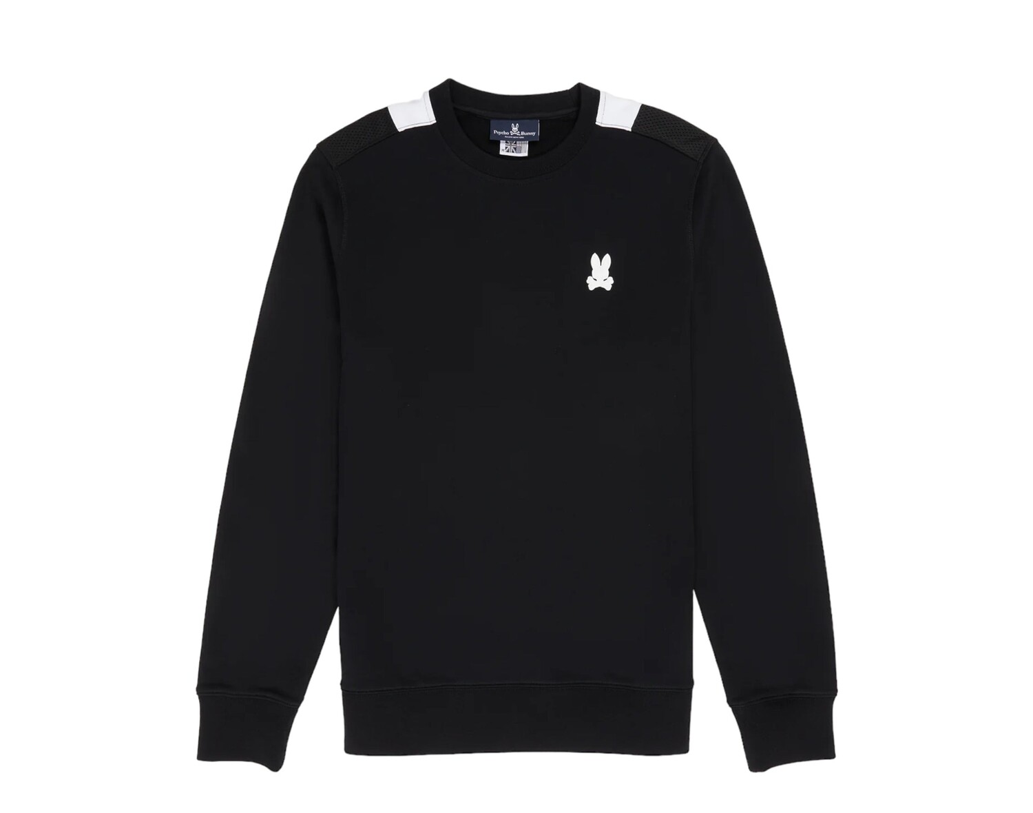 

Мужская толстовка Psycho Bunny Wilkes черная/белая B6S259W1FT-BLK, черный