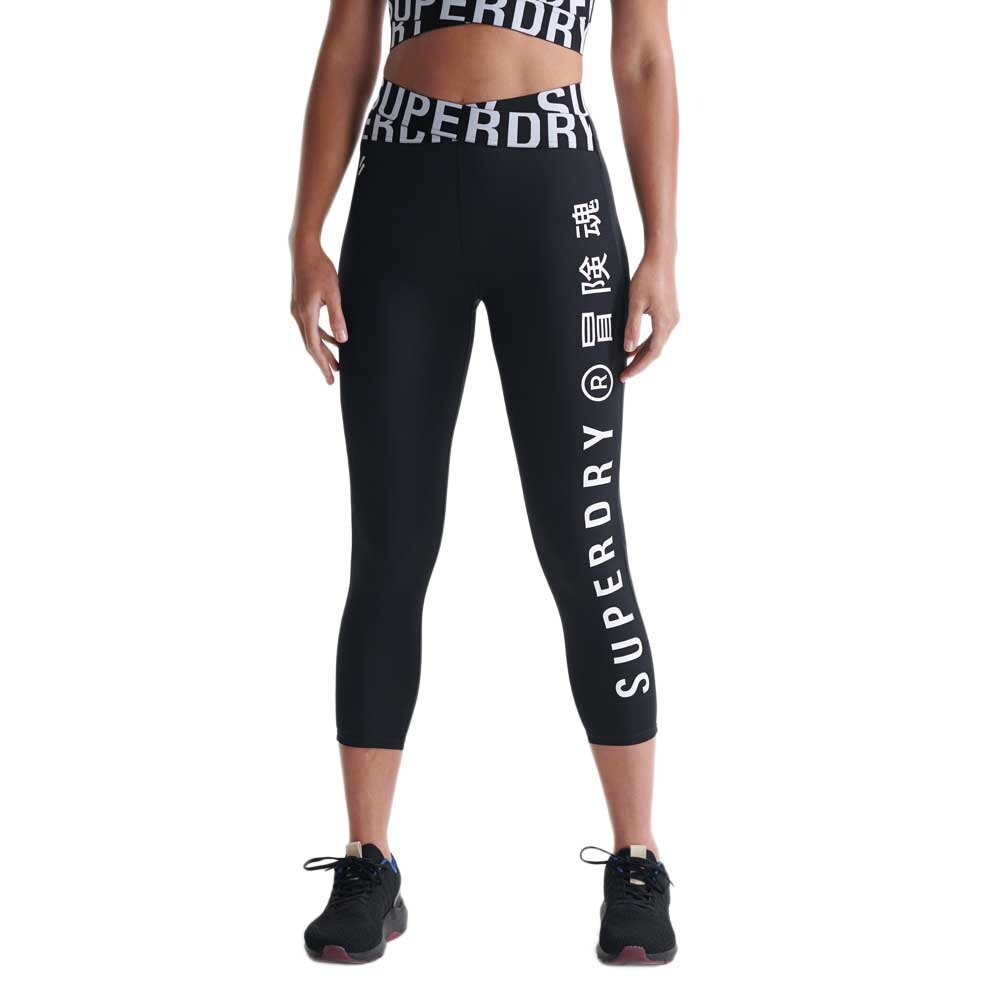 

Леггинсы Superdry Training Cross, черный