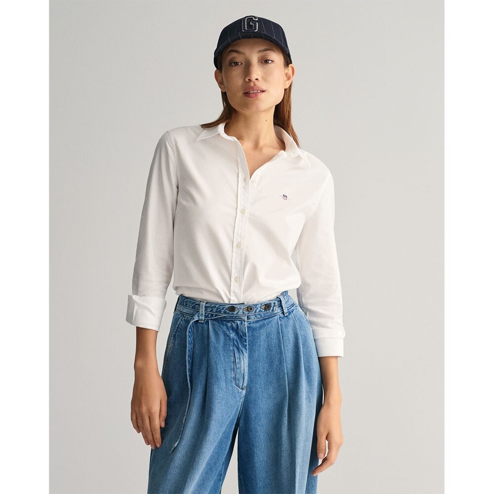 

Рубашка Gant Slim Stretch Oxford, белый
