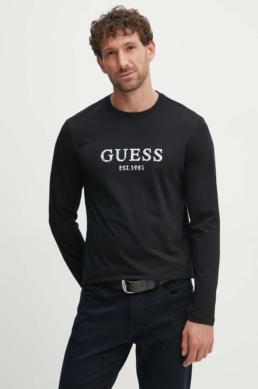 

Рубашка Guess с длинными рукавами, черный