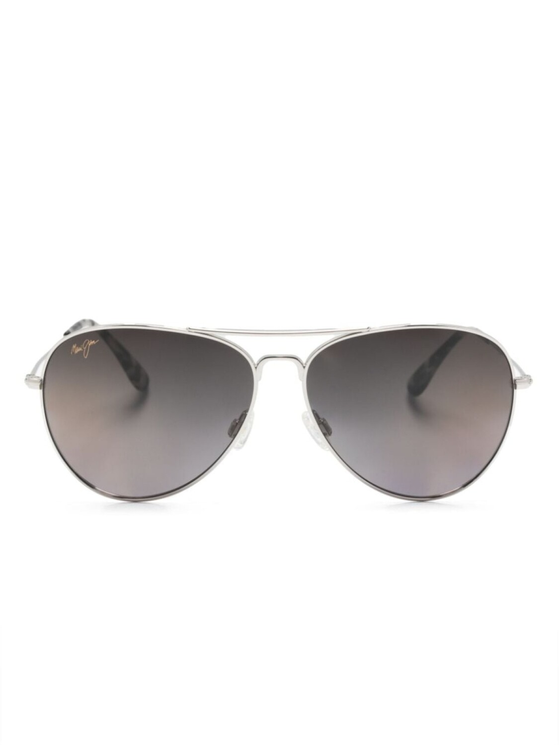 

Maui Jim солнцезащитные очки-пилоты Mavericks, серебряный