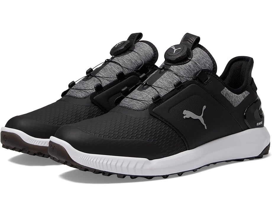 кроссовки puma ignite elevate golf shoes цвет puma white puma black metallic silver Кроссовки PUMA Golf Ignite Elevate Disc Golf Shoes, цвет Puma Black/Puma Silver