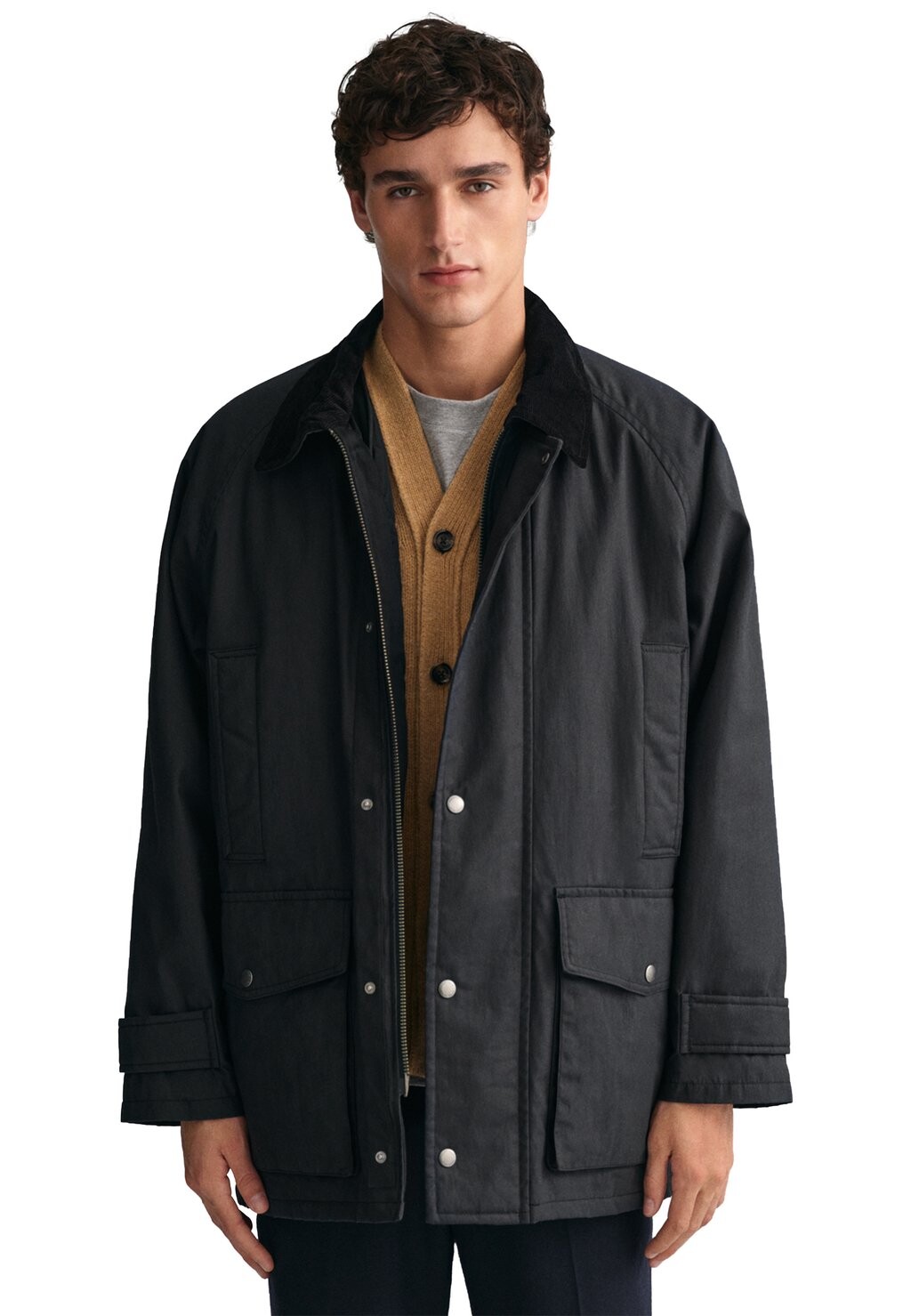 

Короткое пальто GANT, черное, Черный