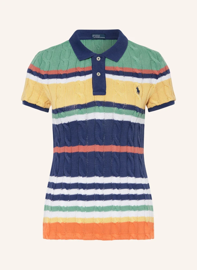 

Вязаная рубашка-поло Polo Ralph Lauren, синий