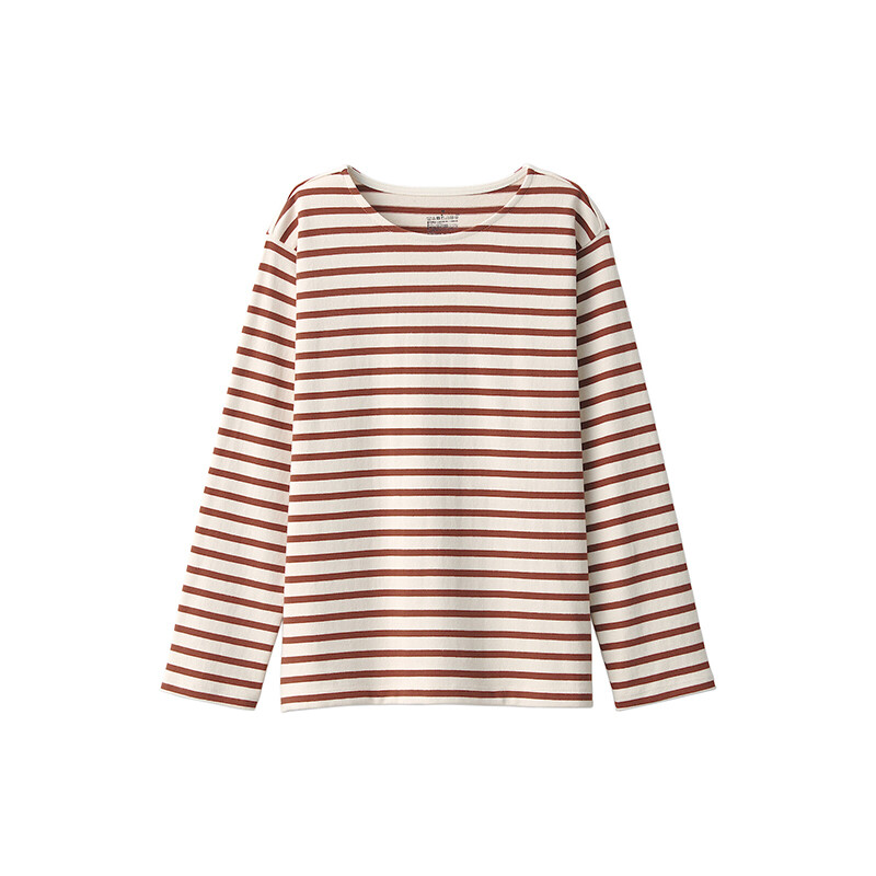 

Футболка женская Muji с круглым вырезом темно-бежевый