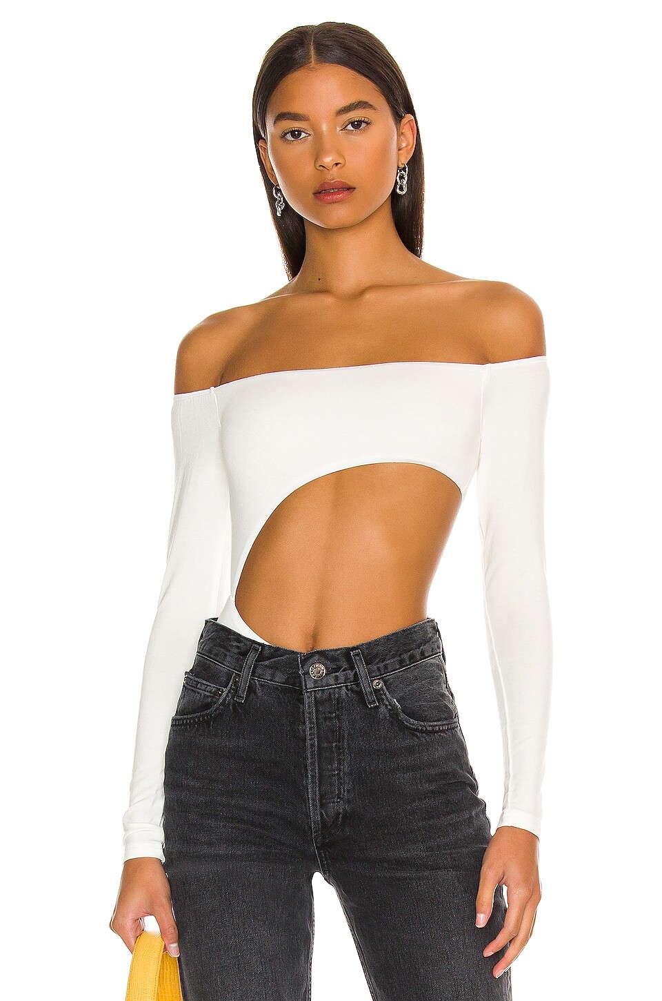 Боди superdown Kassie Cut Out, белый боди superdown veronica cut out черный