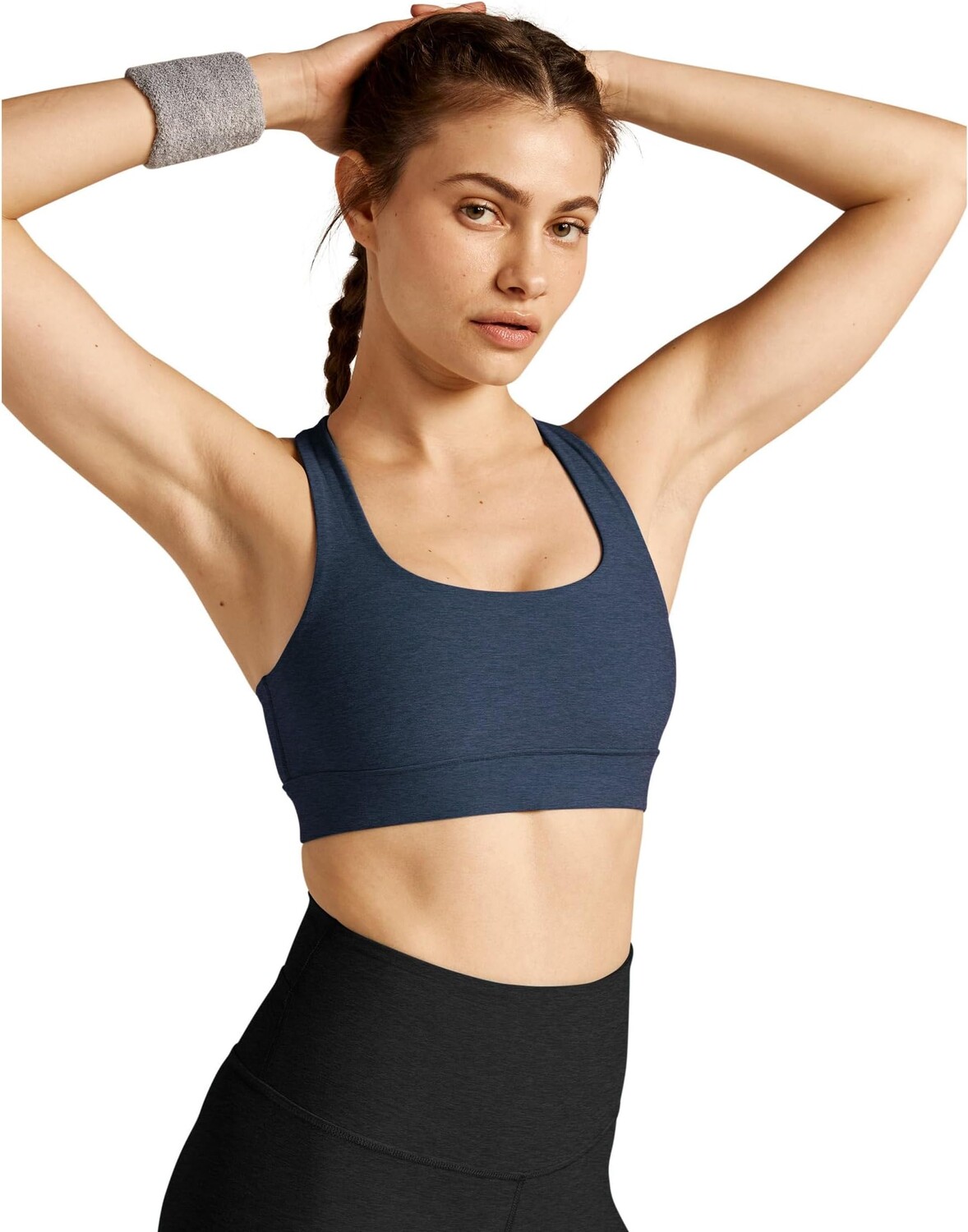 

Бюстгальтер Beyond Yoga Spacedye In A Twist Bra, цвет Nocturnal Navy