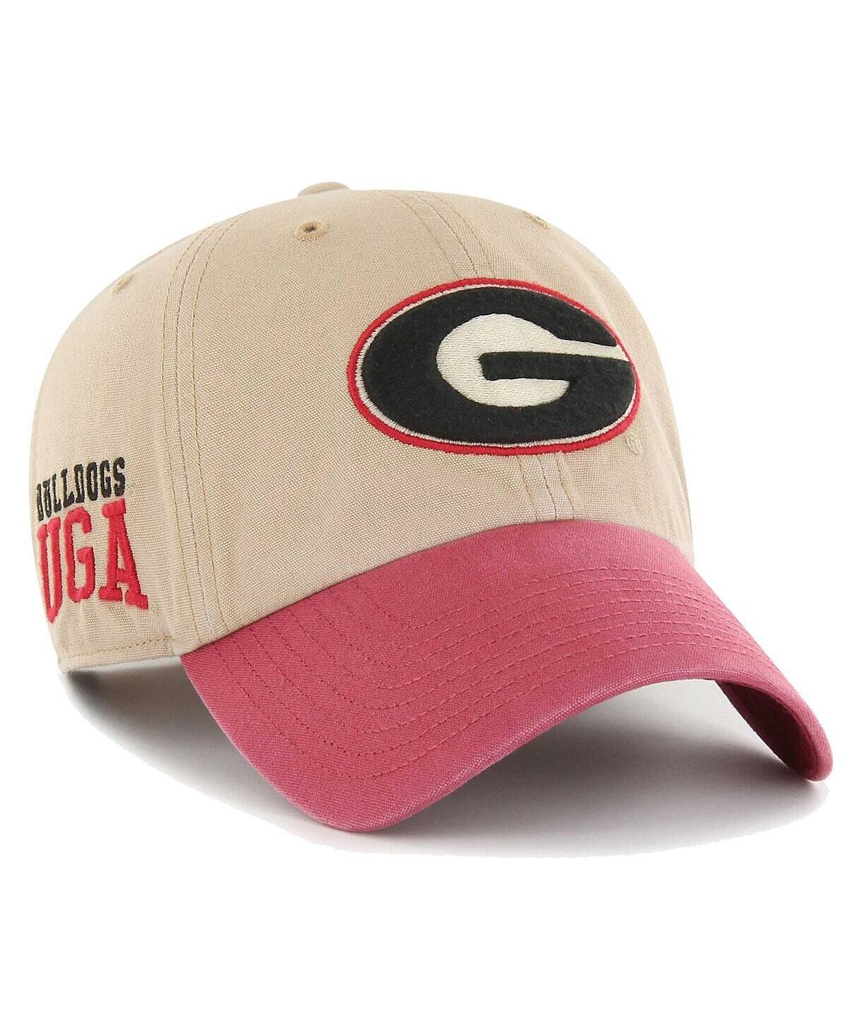 

Мужская регулируемая шапка цвета хаки Georgia Bulldogs Ashford Clean Up '47 Brand