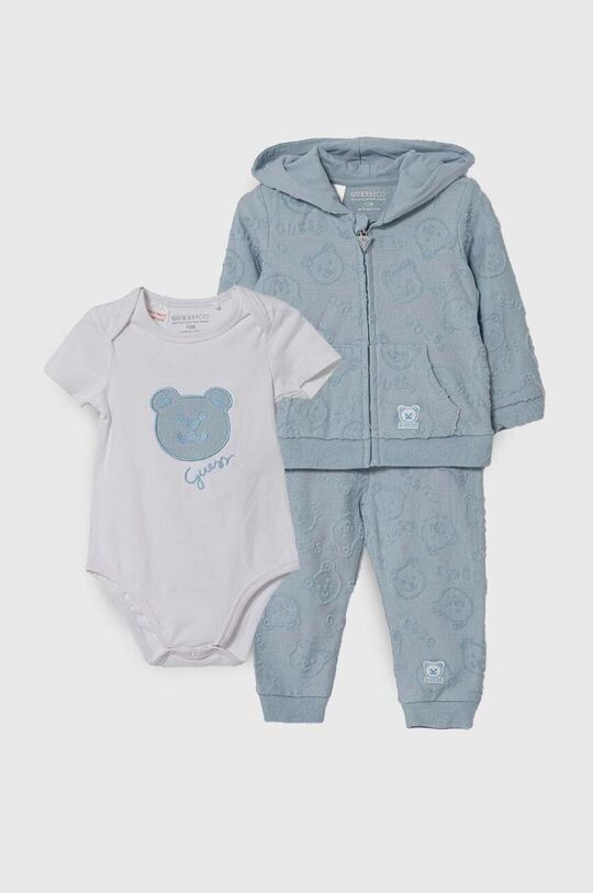 

Хлопковый костюм для новорожденных Guess, синий