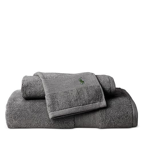 

Хлопковое банное полотенце для игроков в поло Ralph Lauren, цвет Gray