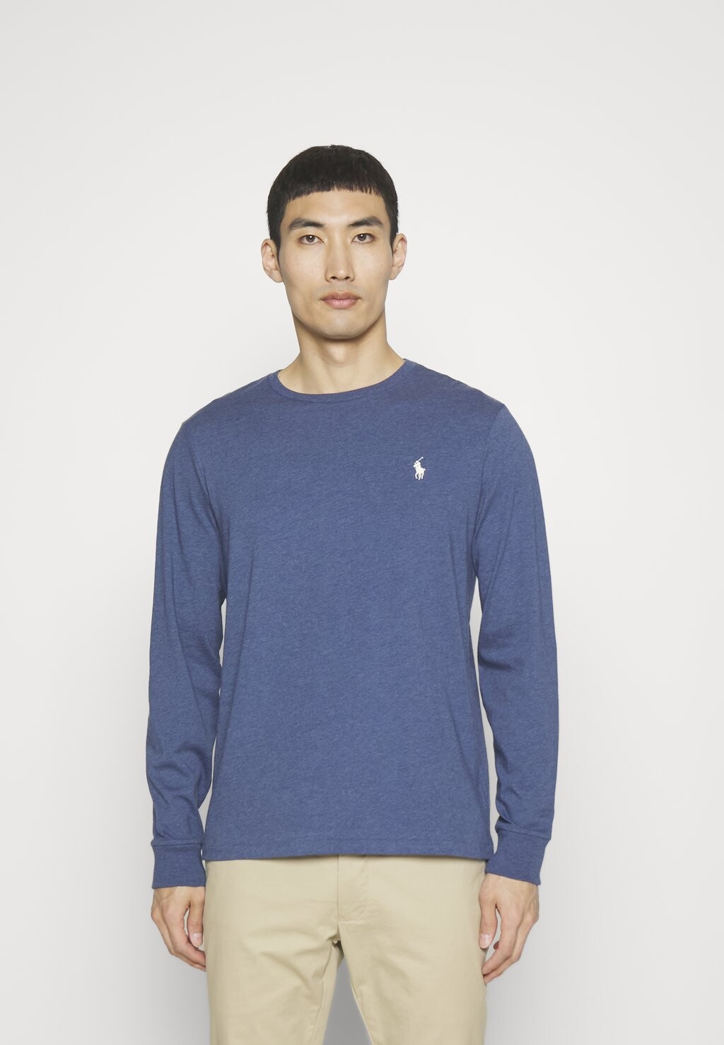 

Футболка с длинным рукавом CUSTOM SLIM FIT Polo Ralph Lauren, дерби синий вереск